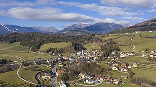 Blick über Sankt Andrä im Lungau