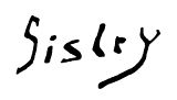 Signatur von Alfred Sisley