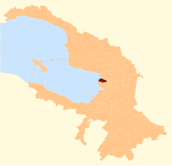 Ostrov Dekabristov Municipal Okrug on the 2006 map of St. Petersburg