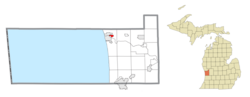 Location within Ottawa County