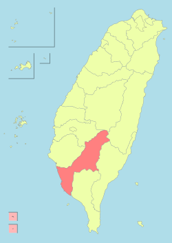 Location of Kaohsiung City