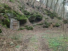 Felsen mit Felskeller