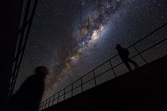 The Milky Way Galaxy as seen from the ESO Hotel of the Paranal Observatory in the Atacama Desert, Chile