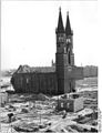 Ruine der Ulrichskirche, 1955