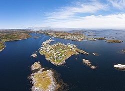 Burnt Islands aerial view