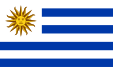 Flag of Uruguay (Argent, four bars azure)