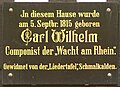 Gedenktafel am Geburtshaus