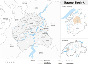 Karte von Saanebezirk