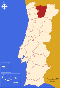 Distretto di Vila Real – Localizzazione