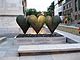 Three Hearts on a Rock (2002), by Jim Dine