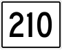 State Route 210 marker