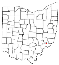 Location of Lower Salem, Ohio