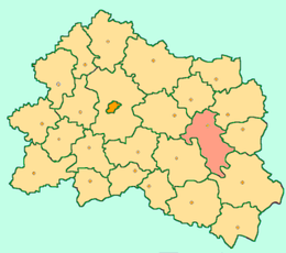 Verchovskij rajon – Mappa