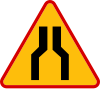 A-12a "road narrows — two-sided"