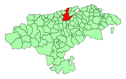 Location of Piélagos