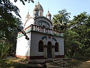 Sridharjiu temple. It is a pancha-ratna on a flat roofed structure