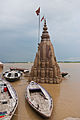 Submerged temple, 2011. Taken from an angle that does not show the lean.