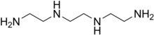 Skeletal formula of triethylenetetramine