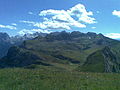 Vista dalla vetta sulle Dolomiti di Brenta