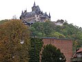 Blick auf das Schloss Wernigerode vom Ort aus