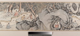 明 錢榖 蘭亭修禊圖 卷-"Gathering at the Orchid Pavilion" by Qian Gu, 1560 (MET DP204432)