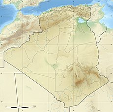 In Amenas på kartet over Algerie