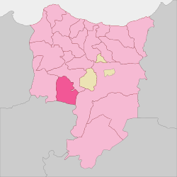 Location of Azlaf in Driouch Province