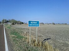 Detroit from the south, viewed from State Highway K-43