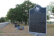 Duffau cemetery sign