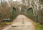 Die Helene-Weber-Brücke über die Ihme im westlichen Bereich des Ohedamms