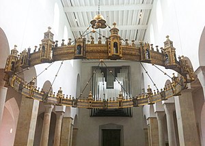 Chandelier in a church