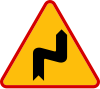 A-3 "dangerous curves — first to the right"