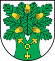 Wappen von Ojrzeń (Powiat Ciechanowski) (Polen) mit Eichenblättern statt Zweigen