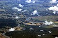 Luftbild der Save-Mäander an der kroatisch-bosnischen Grenze