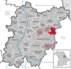 Lage der Gemeinde Thanstein im Landkreis Schwandorf
