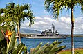 JS Mineyuki entering Pearl Harbor on 10 October 2011.