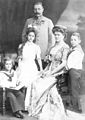 Franz Ferdinand, Sophie und ihre drei Kinder (1907)