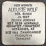 Stolperstein für Auguste Wolf