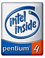 Altes Logo des Intel Pentium 4