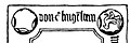 Wappen (nicht lesbar) – Schriftzug „von Clingēstain“ – Wappen (unbekannt)