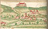 Gailenkirchen, kolorierter Stich von 1600