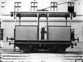Elektrische Güterlokomotive aus Miskolc in seltener Bauausführung als Kastenlokomotive mit Mittelführerstand