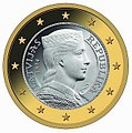 Lettische Euromünze zu 1 Euro (seit 2014)