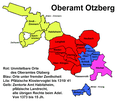 Karte des Oberamt Otzberg