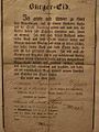 Hamburger Bürgerbrief von Johann Friedrich Höper aus dem Jahre 1856 – mit Eid von 1850 und der Dokumentierung des erhöhten Bürgergeldes