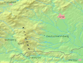 Karte der Koralpe