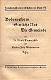 Titelblatt eines Traktats zur Bodenreform Damschkes, erschienen in der Friedensboten-Bücherei, Bd. VII