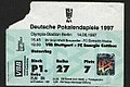 Eintrittskarte Pokalfinale 1997