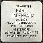 Stolperstein für Karl Lindenbaum