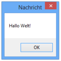 "Hallo Welt" in PureBasic 4.30 (x86)